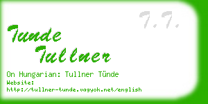 tunde tullner business card